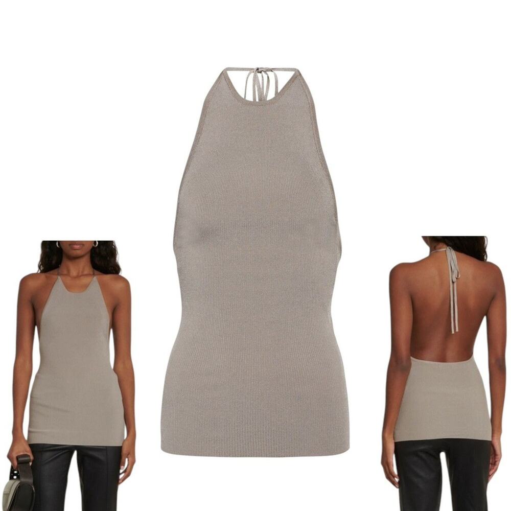 Halter backless strap top